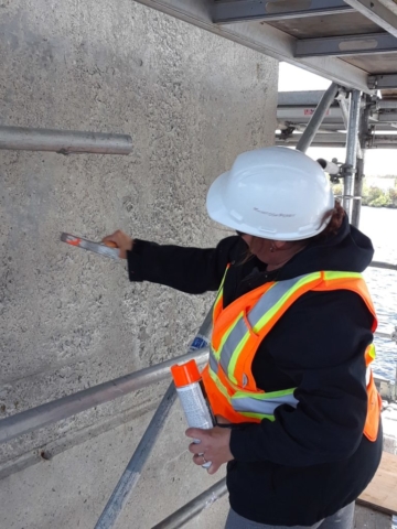 Concrete sounding and marking