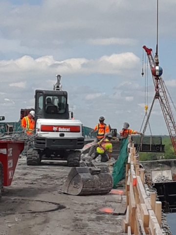 Bridge deck demolition