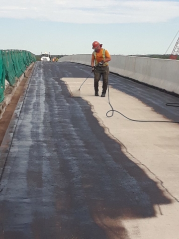 Joint sealing compound application, prior to waterproofing