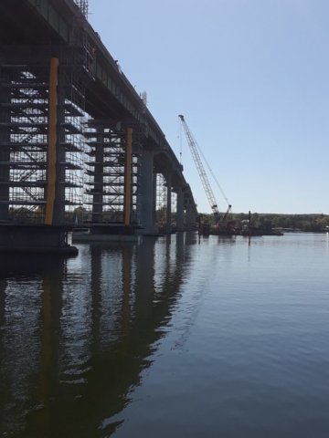 View of stage two west side of bridge