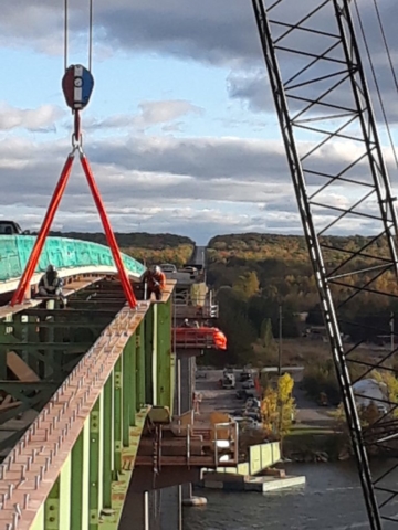 Final cuts as girders start to separate