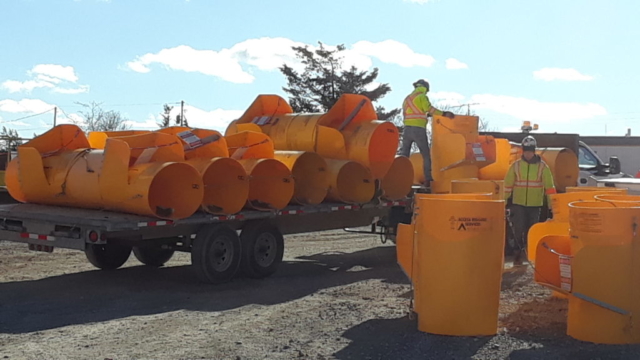 Debris tunnels being removed for the season