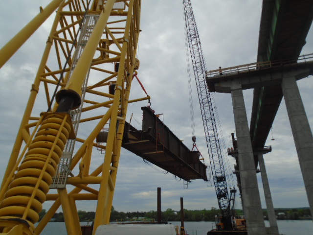 Second haunch girder mid-lift