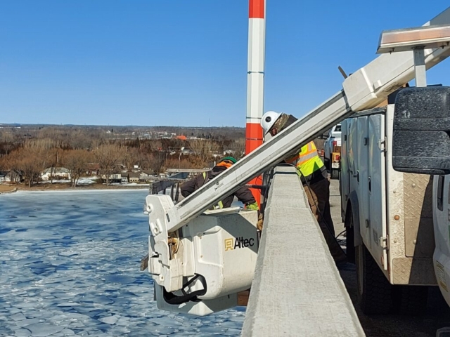 Relocating the traffic signal electricals