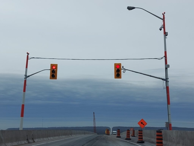 Temporary traffic signals activated for the season