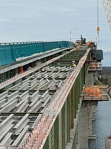 North view of girders after concrete deck removal