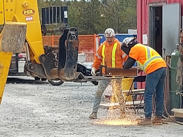 Preparing for the arrival of the new girders