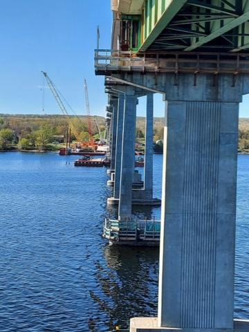 View south from pier 4