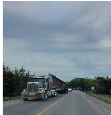 Delivery of segment "D" girder