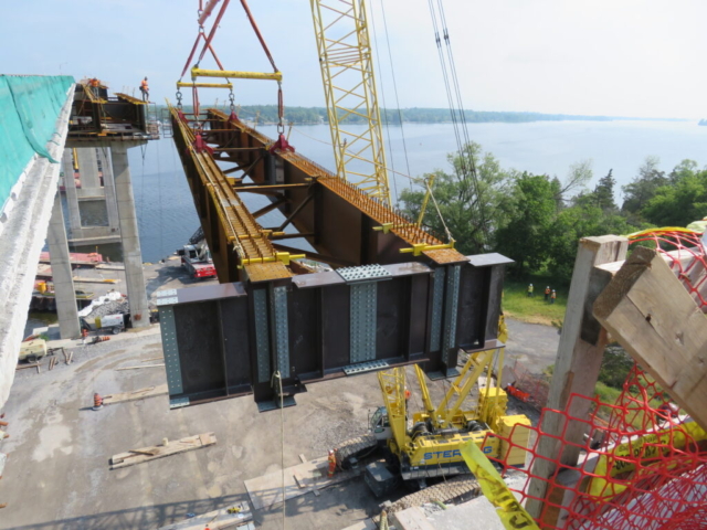 Second approach girder installation