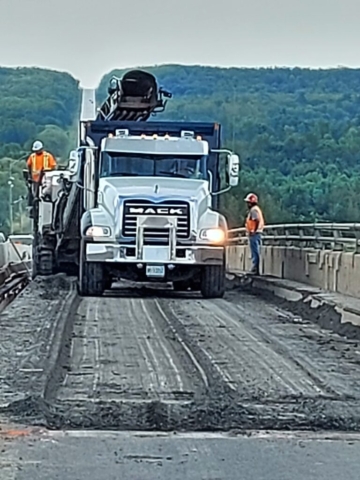 Removing the asphalt deck