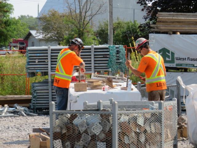 Getting prepared for the containment scaffolding installation