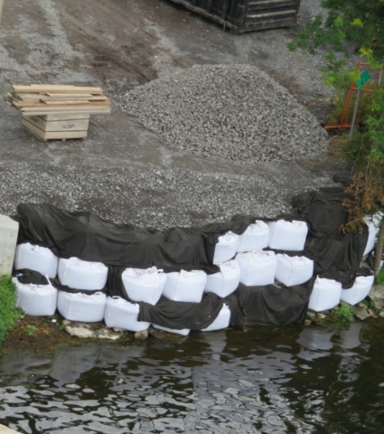 View from above of the new dock expansion