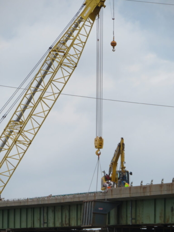 Expanded view of barrier wall removal