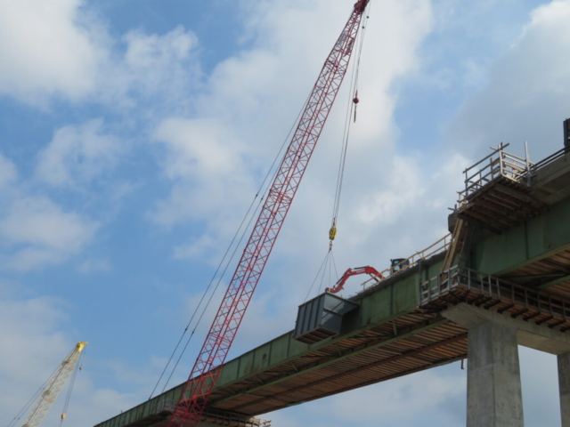 Expanded view of deck demolition