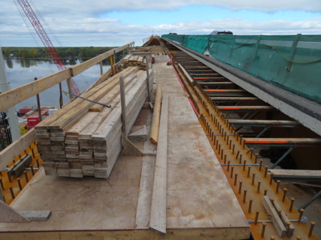 Starting the deck formwork