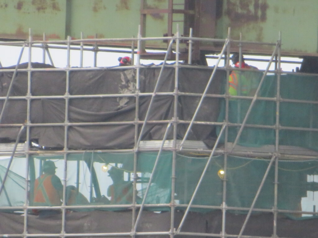 Concrete placement on pier 3