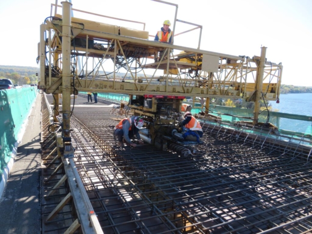 Adjusting the concrete finisher prior to concrete placement