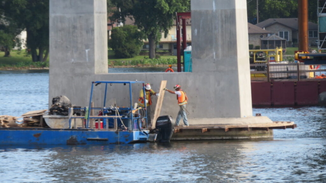 Removing the pier base 10 work platform