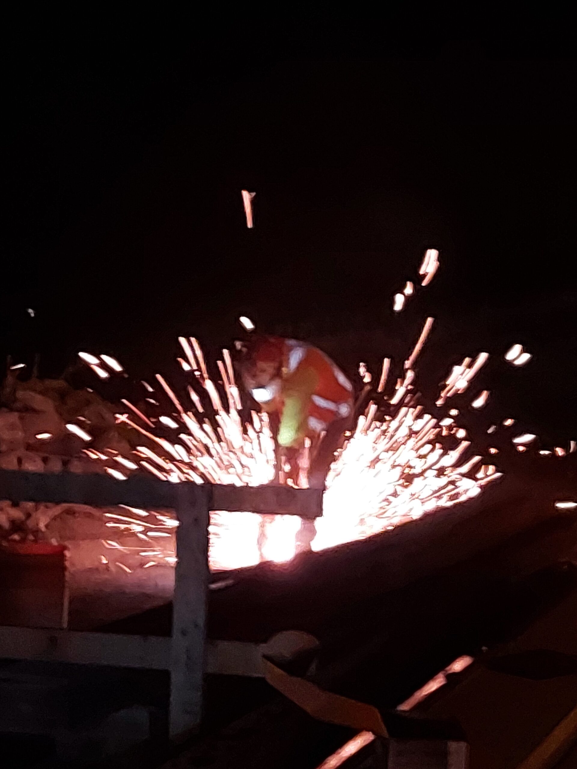 Cutting rebar for the reinforced steel panel repairs