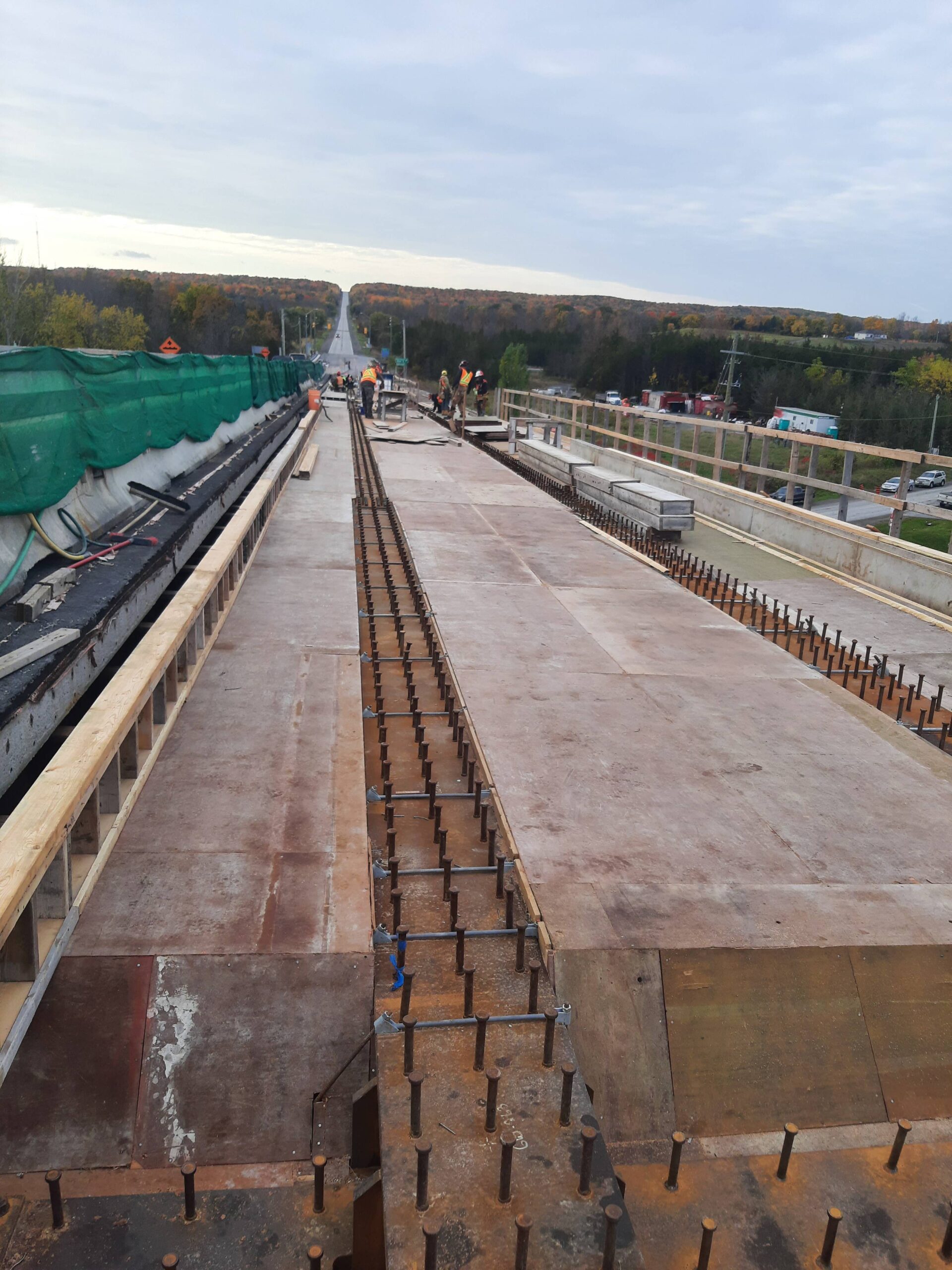 South view, deck formwork