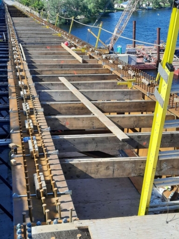 Building the deck formwork